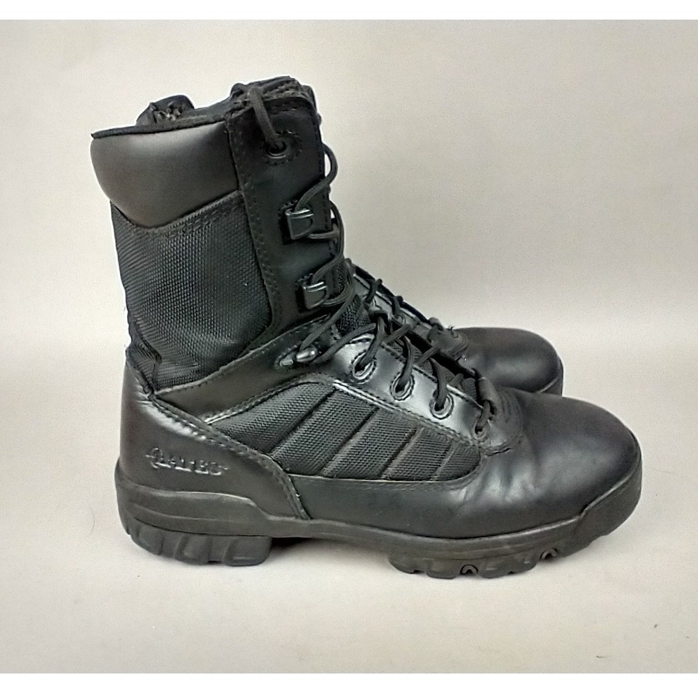 Bates Ultra-Lites 8 Inch Side Zip Tactical Duty Boots Black Mens 9 E02261